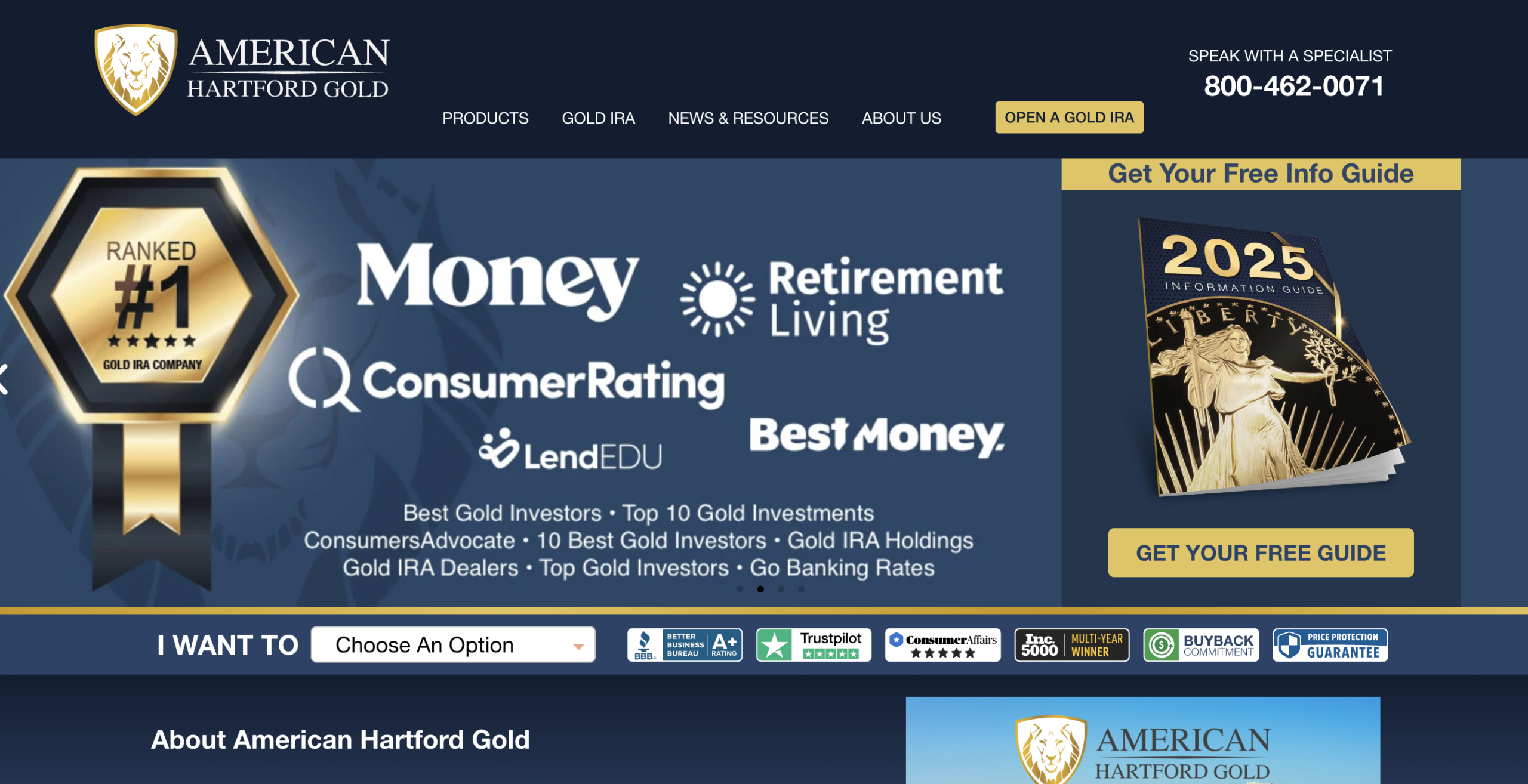 Hartford Gold Group affiliate program American Hartford Gold affiliate program